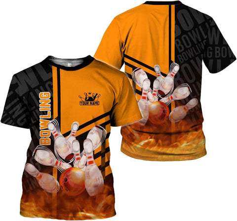 mostprints Personalized Name Bowling Shirts for Men & Women, Bowling Shirts for Team Bowling, Bowling Shirts Gift Unisex