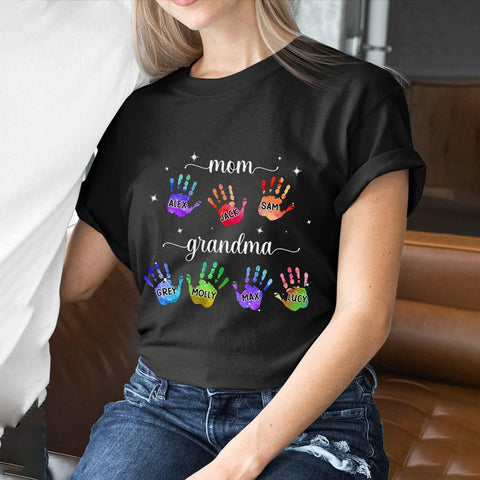 Personalized Mother's Day Tee, Mom and Grandma Belong to Kids, Grandkids Names Shirt for Nana Mimi Mom Grandma Mamaw