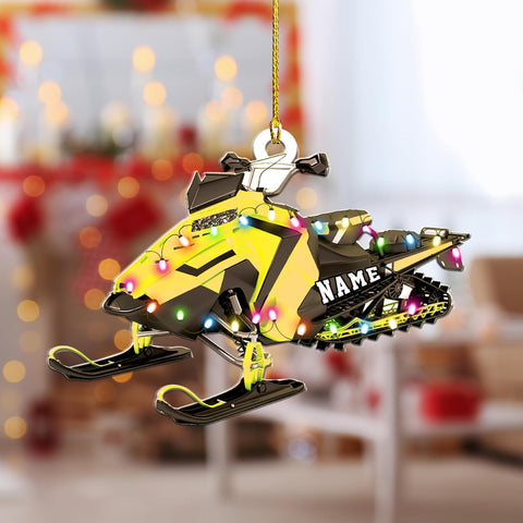 RoyalBro Personalized Snowmobile Ornament Snowmobile Gear Shoes Christmas Ornament for Snowmobile Lovers, Snowmobile Christmas Ornament Gift for Snowmobile Lovers (Style 6)