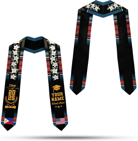Customize Filipino Graduation Sash, Philippines Graduation Stole, Philippine Graduation Sash 2025