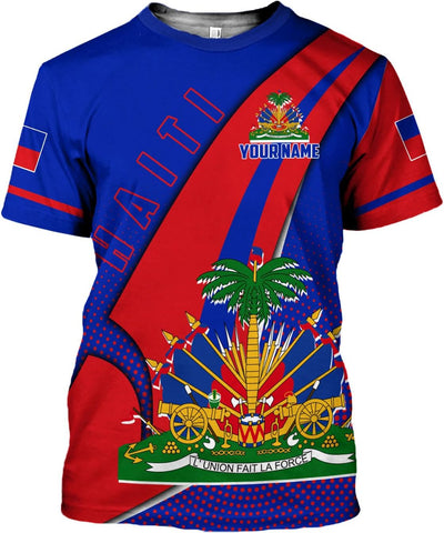 Mostprints Personalized Haiti Shirt 3D, Haitians Flag Pride Shirt, Haiti Shirts for Men & Women, Haitian Pride Tshirt 1