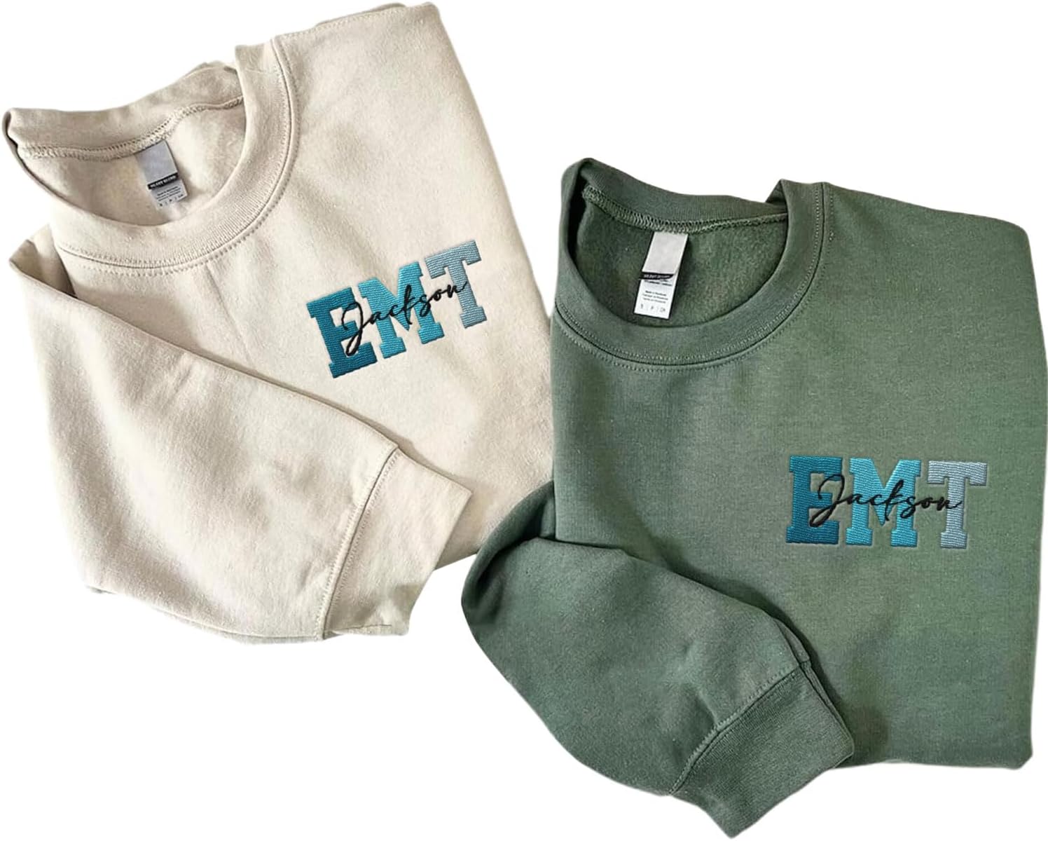 Mostprints Personalized Name Embroidered EMS, EMT, Paramedic Sweatshirts, Shirts, Hoodies Unisex for Men, Women Full Size