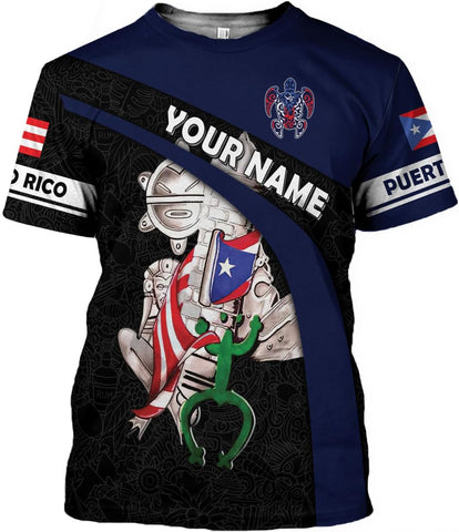 Personalized Puerto Rico Shirt, Puerto Rican T-Shirts for Women Men, Puerto Rico Flag Shirt, Pride T-Shirt for Puerto Rican