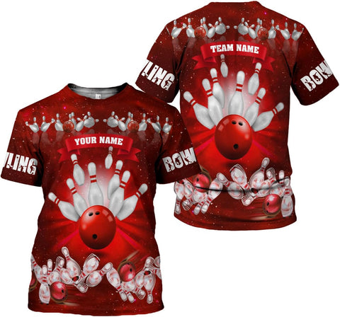 Custom Bowling Shirts, Personalized Name Bowling Shirts Unisex, Bowling Jerseys for Men & Women, Team Bowling Shirt Gift