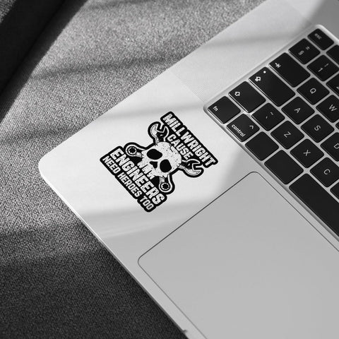 3 Pcs Millwright Cause Engineers Need Heroes Too Sticker Millwright Engineering Decal Tools Engineer Millwright Operating Engineers Stickers Decals for Toolbox Laptop Bottle Phone Helmet Gifts 3"x3"