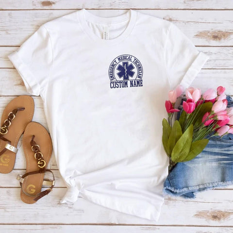 Suseaz Embroidered EMT EMS Sweatshirt Custom Paramedic Shirt Emergency Medical Services Hoodie