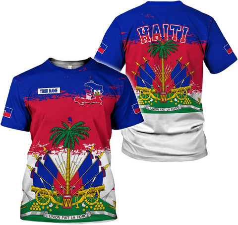 Ligthuy Personalized Haiti Shirt 3D, Haitians Flag Pride Shirt, Haiti Shirts for Men & Women, Haitian Pride Tshirt 1