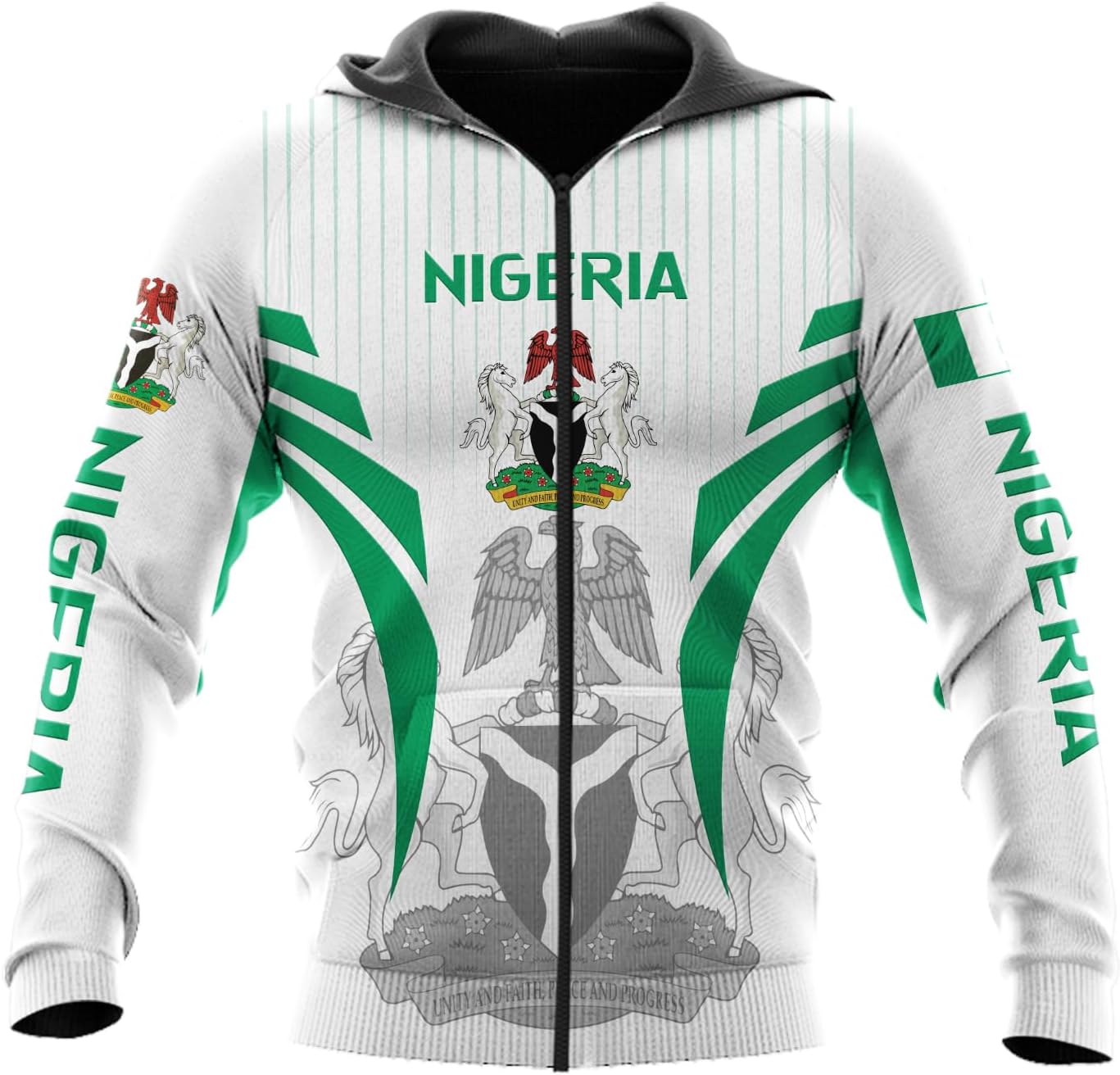 AOVL Personalized Nigeria Shirts Nigerian Flag Shirts Nigeria Flag Nigerian Pride Gift T-Shirt Nigerian Pride Shirt 3D S-5XL