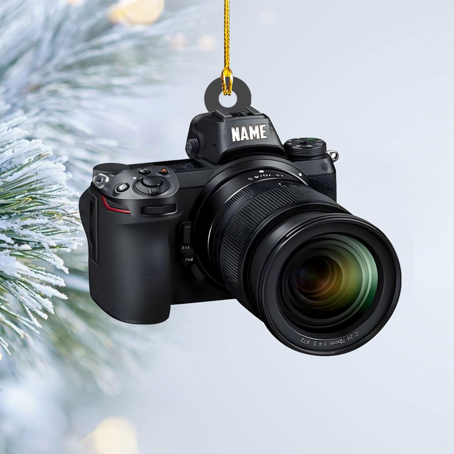 Podagree Personalized Camera Ornament Camera Xmas Ornament Gift 2023 Photography Christmas Ornaments ift for New Photographer Ornament Camera Gifts Camera Lover Gifts (CM2)