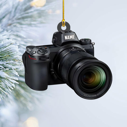 Podagree Personalized Camera Ornament Camera Xmas Ornament Gift 2023 Photography Christmas Ornaments ift for New Photographer Ornament Camera Gifts Camera Lover Gifts (CM2)
