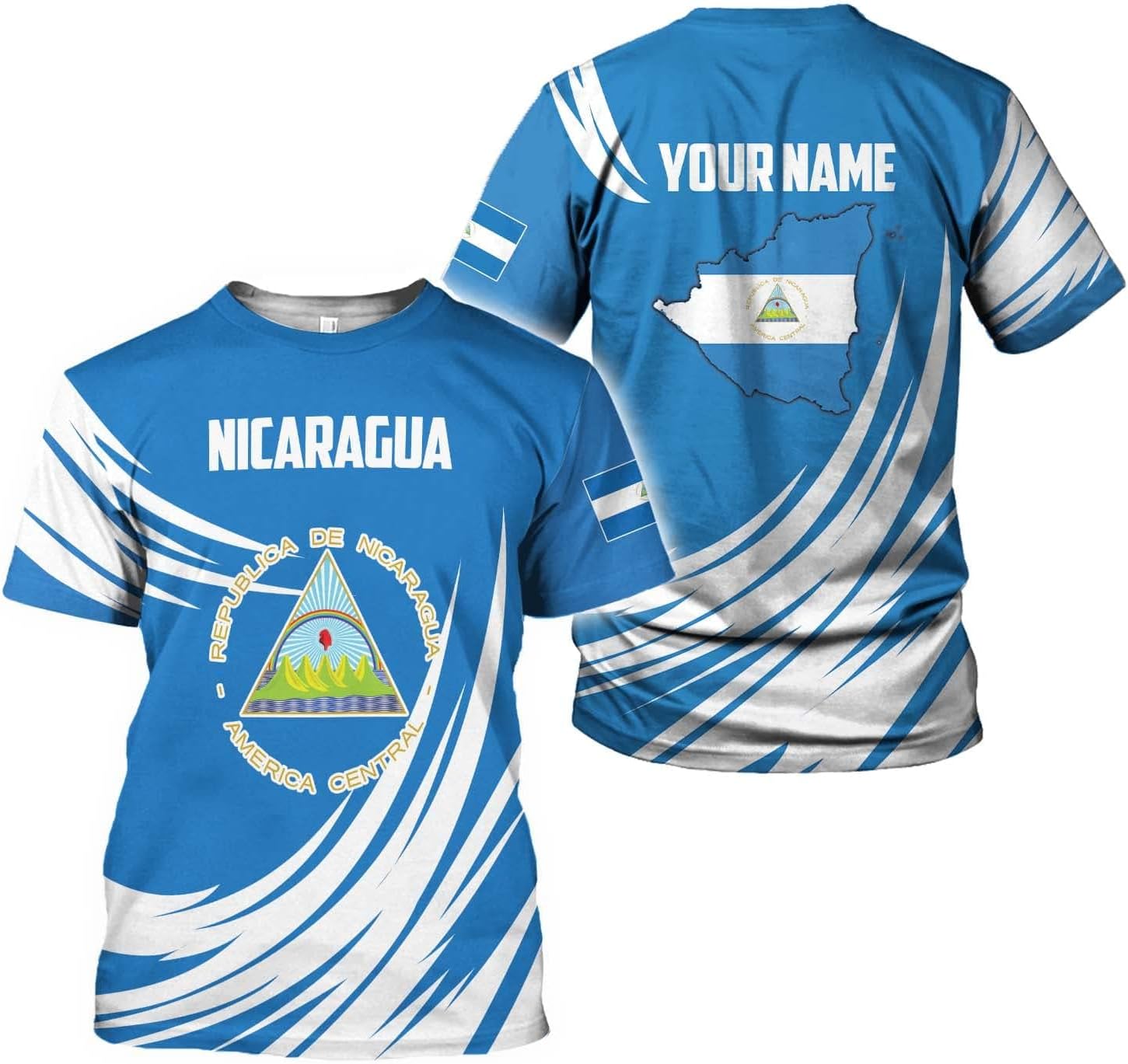 Personalized Nicaragua Shirt Custom Nicaragua Flag Lion Shirt for Men & Women Nicaraguan Camisas T-Shirt, Nicaragua Tshirt