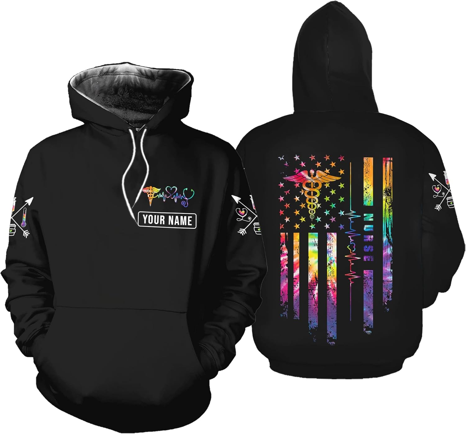 Custom Er Nurse Shirts for Women Future Nurse Shirt 3D Nursing Shirts for Nurses Emergency Nurse Shirt CNA Shirts CNA Shirt