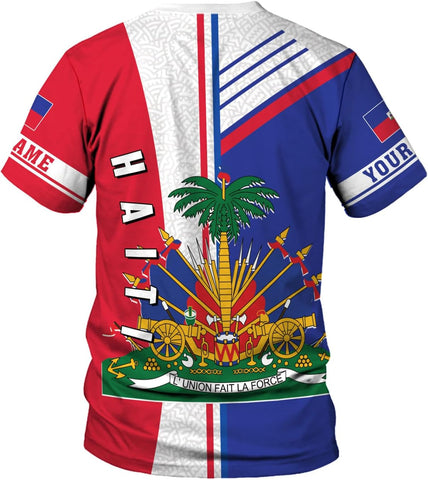 Ligthuy Personalized Haiti Shirt 3D, Haitians Flag Pride Shirt, Haiti Shirts for Men & Women, Haitian Pride Tshirt S-5XL