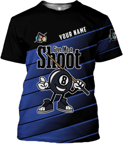 Parvii Personalized Billiards Shirt for Men, 8 Ball Pool Shirt, Billiards Gift