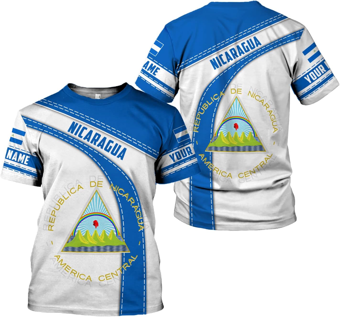 Personalized Nicaragua Shirt Custom Nicaragua Flag Lion Shirt for Men & Women Nicaraguan Camisas T-Shirt, Nicaragua Tshirt