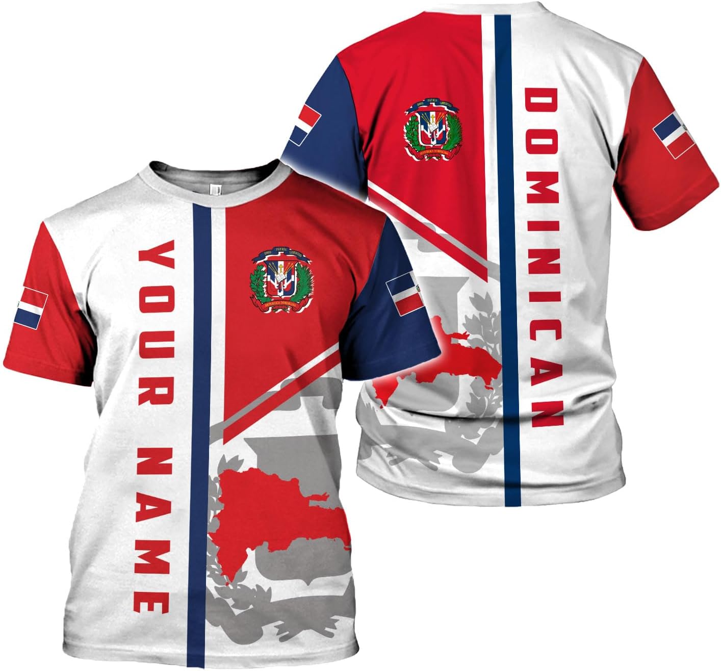 Vybonz Personalized Dominican Hoodie 3D Dominican Republic Sweatshirt Dominican Flag Zip Hoodie Republica Dominicana Shirt