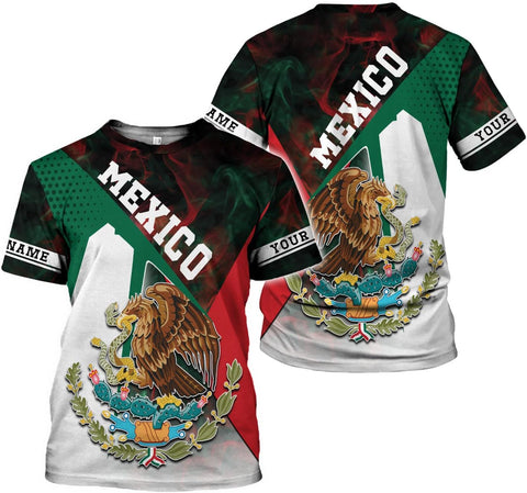 Mostprints Personalized Name Mexican Shirts for Men 3D, Customized Mexico Shirts for Men, Mexico Shirts for Women Mexico Shirt1