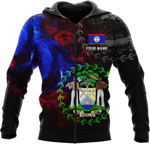 Personalized Belize Shirt for Men and Women, Coat of Arms of Belize Flag Flag Shirt, Belizean Country Flag Gift