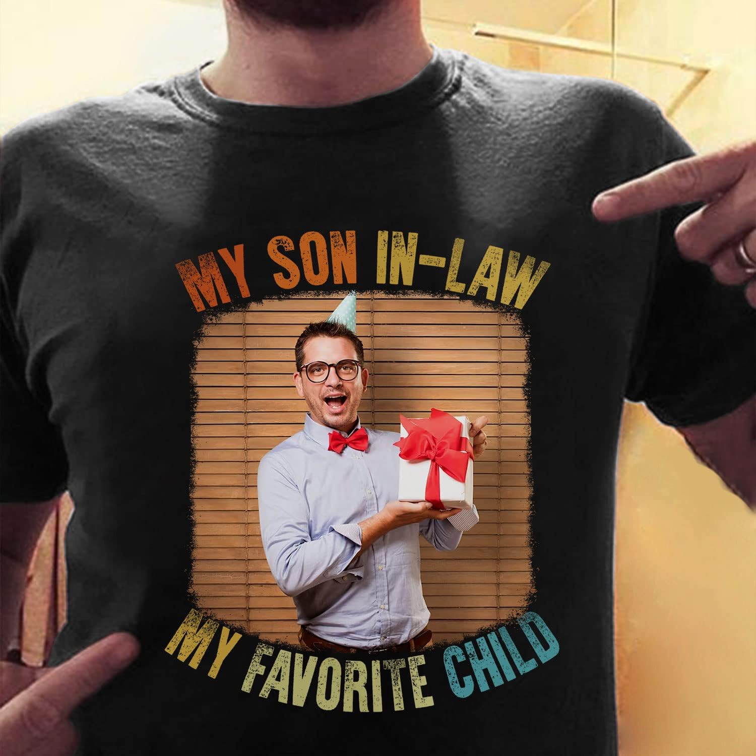 HomeDesign Personalized My Son in Law is My Favorite Child Shirt, Son in Law Tshirt, My Favorite Child is My Son in Law Shirt