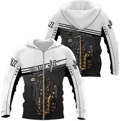 Mostprints Personalized Name Saxaphone Shirt 3D, Saxophone Shirt Gift, Saxophone Gifts Shirt for Men and Women S-5XL