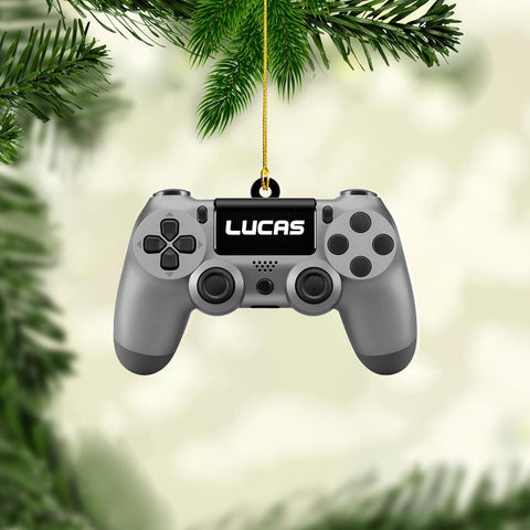Personalized Video Game Controller Ornament, Custom Gamer Ornament Christmas Ornaments Gaming Controller Gift for Gamer, Gaming Ornaments for Christmas Tree Decorations 2D Gaming Ornaments (G5)