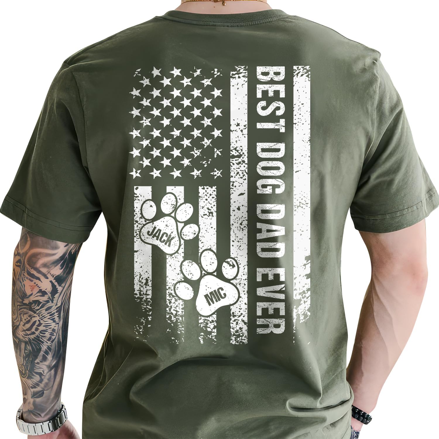 Personalized Dog Dad Shirt for Dad Dog Dad Gifts for Men Fathers Day T Shirts for Dad from Dog Dad Dog Gifts for Men