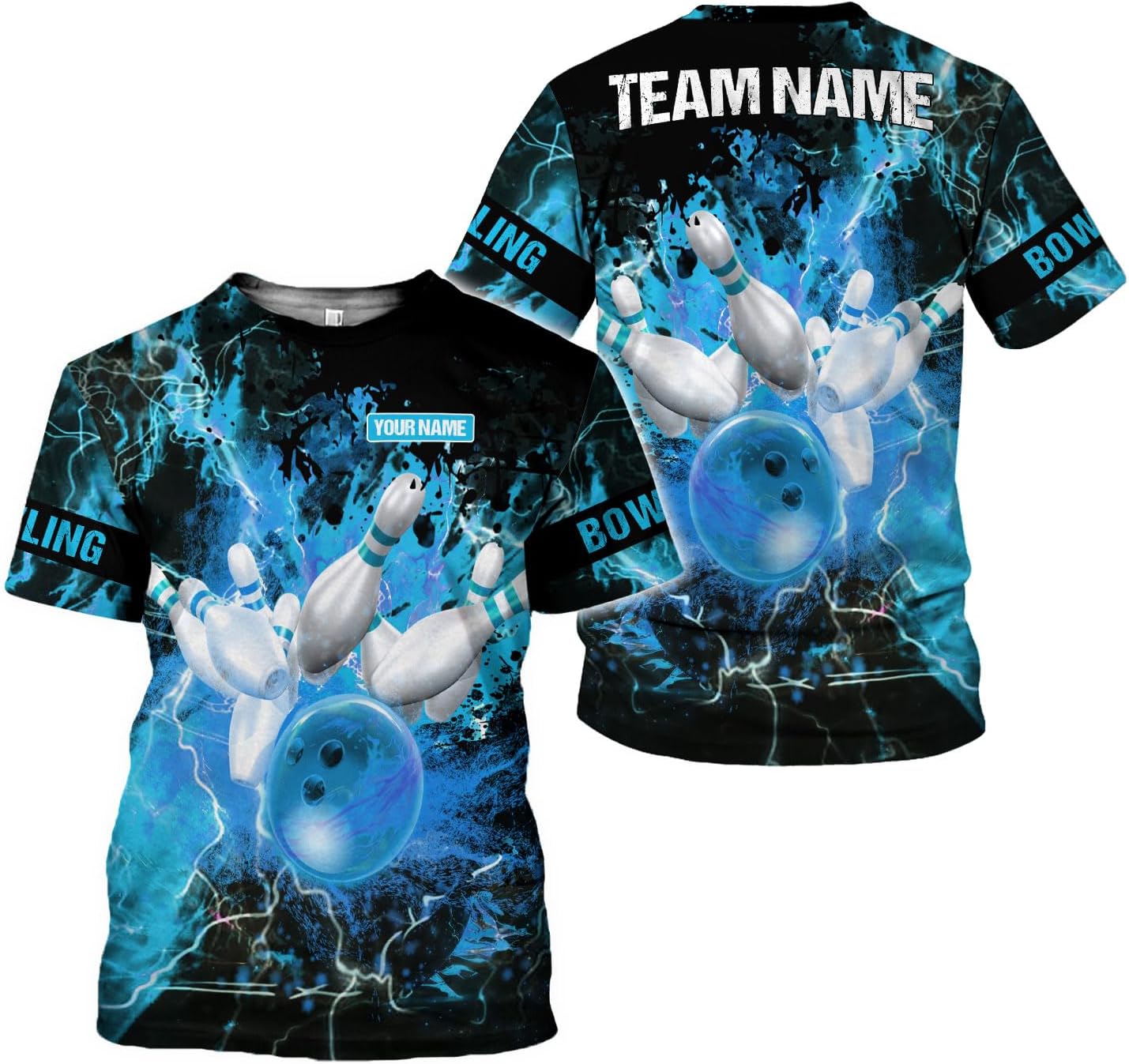 Mostprints Personalized Name Bowling Shirts for Men and Women 3D, Bowling Shirts for Team Bowling, Bowling Shirts Gift