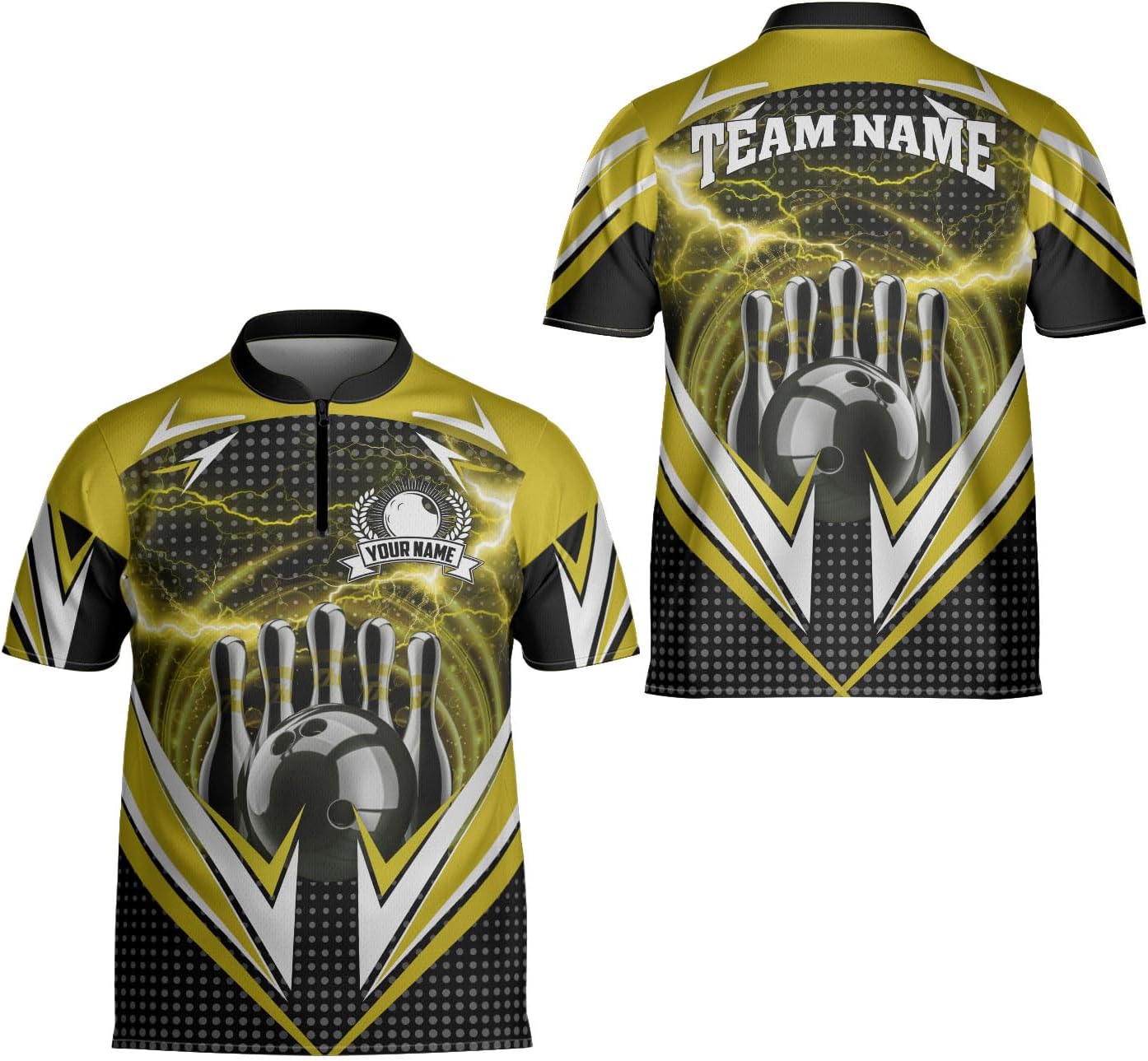 Ligthuy Personalized Bowling Jersey 3D, Bowling Shirts for Team, Bowling Shirt Unisex for Men Women, Bowling Shirts for Men