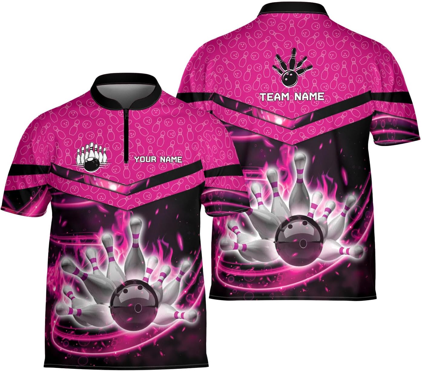 Ligthuy Personalized Bowling Jersey 3D, Bowling Shirts for Team, Bowling Shirt Unisex for Men Women, Bowling Shirts for Men