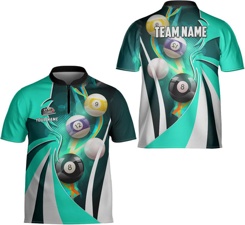 Ligthuy Personalized Billiard Jersey 3D, 8 Ball Shirt, Billiards Shirts for Men, Billiard Gifts for Men and Women S-5XL