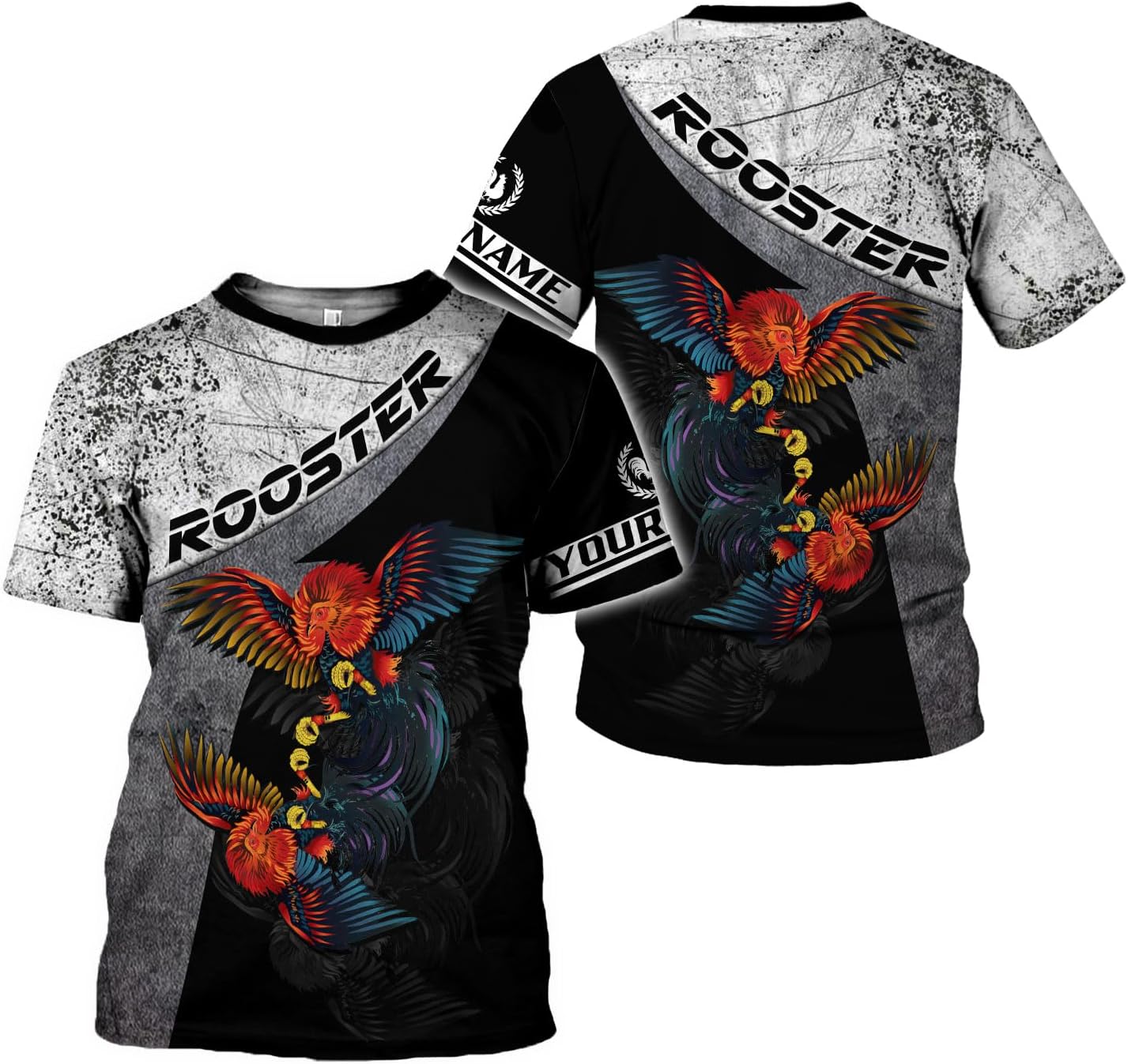 Mostefy Personalized Name Rooster Hoodie 3D, Gallos De Pelea, Chicken Sweatshirt, Chicken Hoodie for Men and Women S-5XL