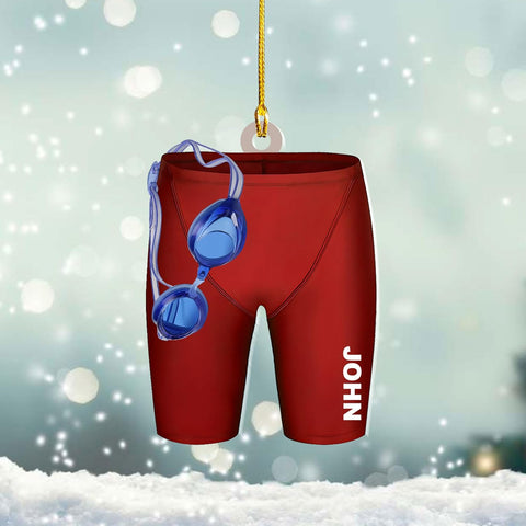 Artparel Personalized Swimming Ornament Gift for Swimming Lovers Ornaments Boy\/Girl Swimmer Christmas Ornament Christmas Tree Decor Swimming Christmas Ornament Lovers Xmas (SMM 10)