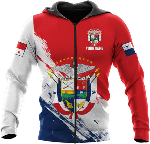 Custom Panama Shirts for Men 3D Panama Coat of Arms Shirts Panamanian Flag Pride Shirts Panama Hombres Camisa Men Women