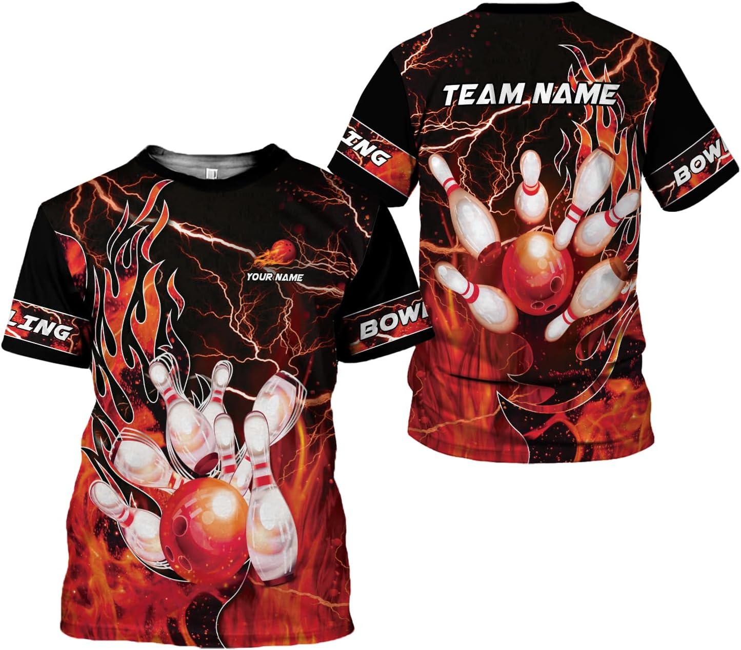 AOVL Custom Bowling Shirts for Men Bowling Shirts Bowling Shirts Unisex Bowling Jerseys for Men Custom Bowling Shirts for Men