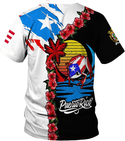 Suseaz Personalized Puerto Rico Shirts, Puerto Rican Pride Flag Tshirt Hoodie for Men and Women, Camisa Puerto Rico Shirt