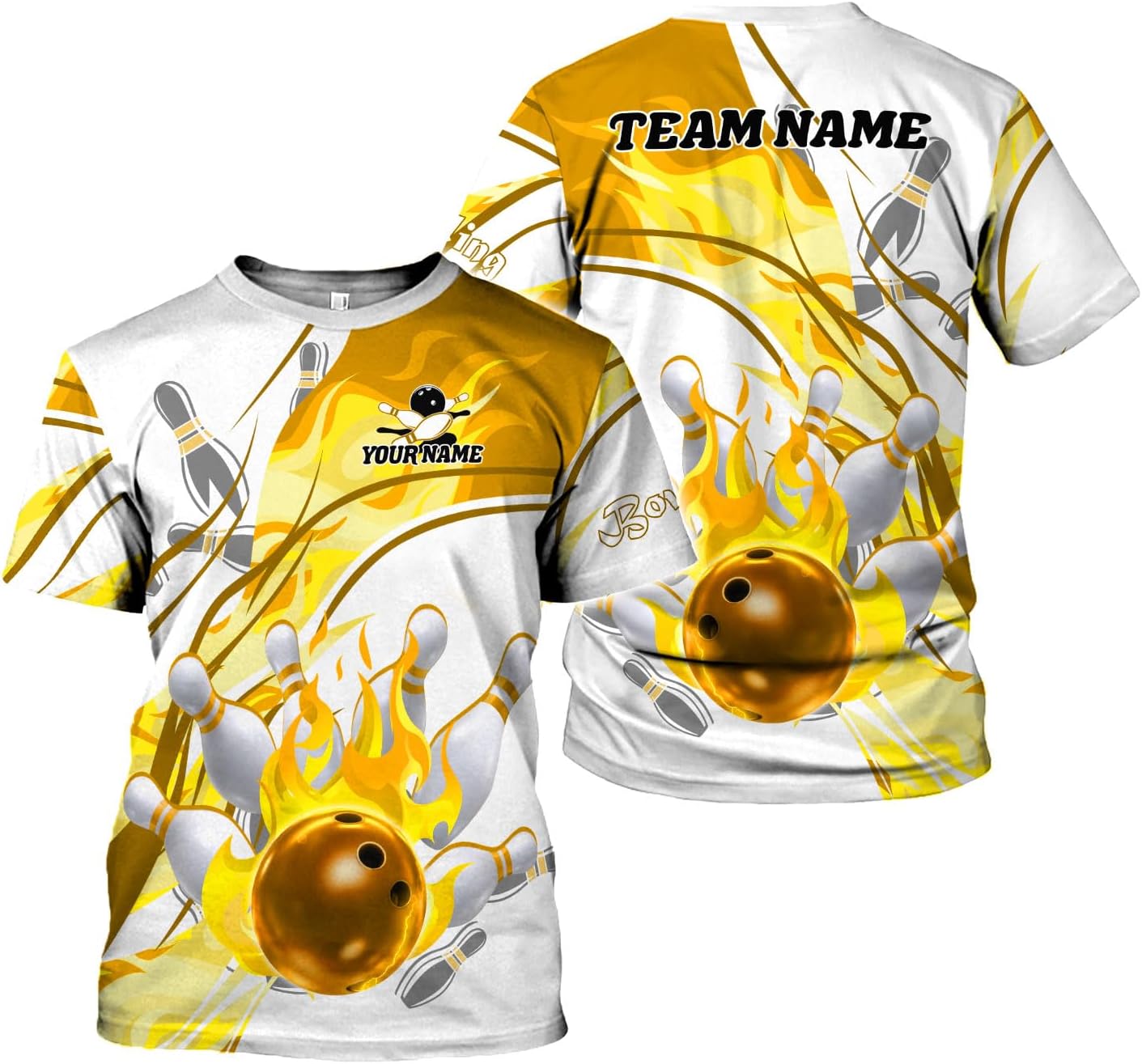 Rivelus Custom 3D Bowling Shirts Personalized for Men and Women - Unique Team Shirt & Gifts for Bowling Lovers