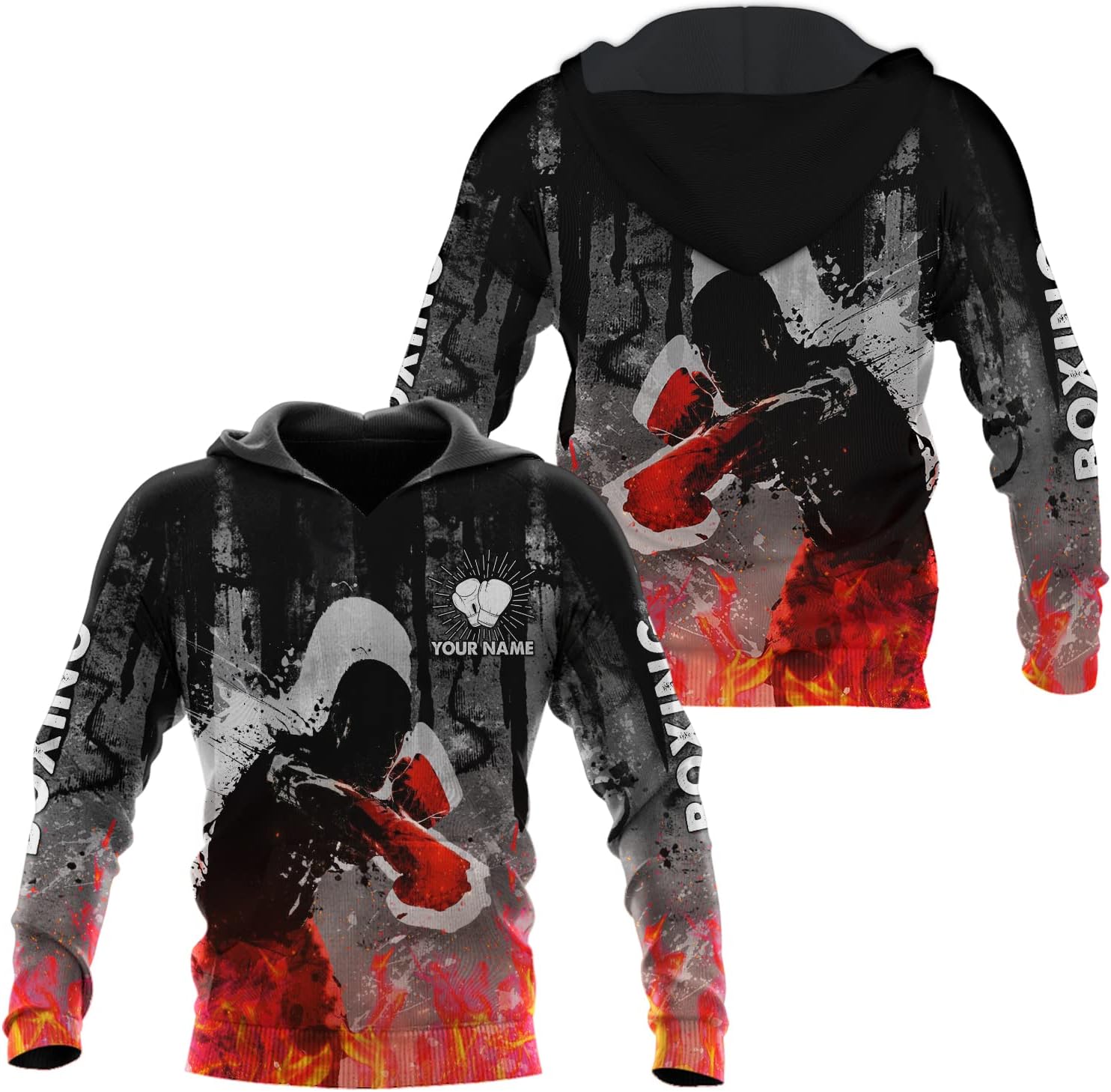 Personalized Boxing 3D Shirt, Gift Boxer T-Shirt, Boxing Tshirt, Sweatshirt, Hoodie for Men and Women Shirt for Boxing Lovers
