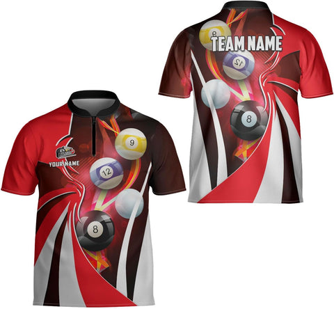 Ligthuy Personalized Billiard Jersey 3D, 8 Ball Shirt, Billiards Shirts for Men, Billiard Gifts for Men and Women S-5XL