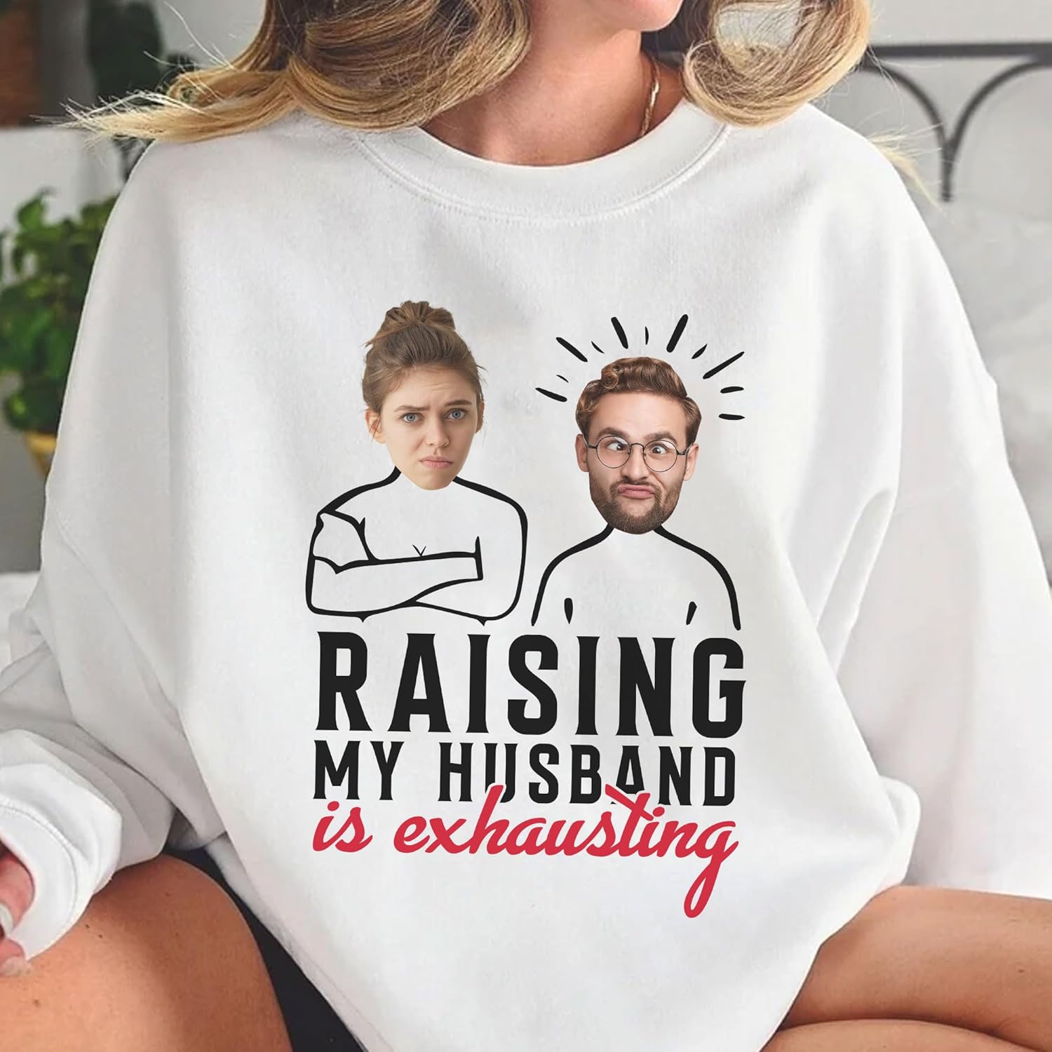 mostprints Custom Photo Sweatshirt, Matching Couple Sweatshirts, Personalized Matching Sweatshirt For Couples Gift Shirt