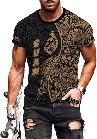 MoonArt Personalized Guam Shirt - Guahan Pride Tshirt for Men & Women - Guam Gifts Tee