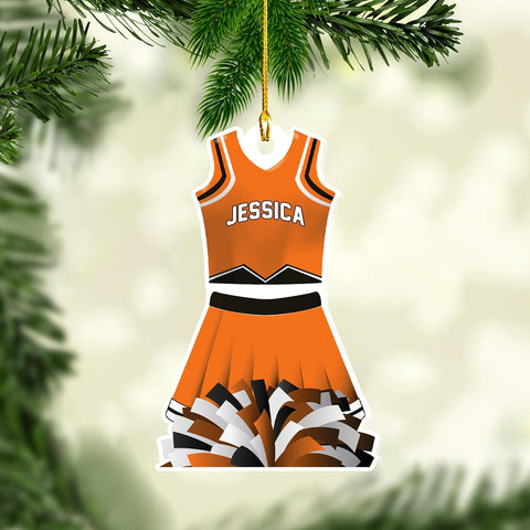 AOVL Personalized Cheerleader Ornaments Cheerleader Cheerleading Lovers Ornaments Cheerleading Ornament Gift for Cheerleader Christmas 2024 Cheer Cheerleader Ornaments Xmas (Cheer 17)