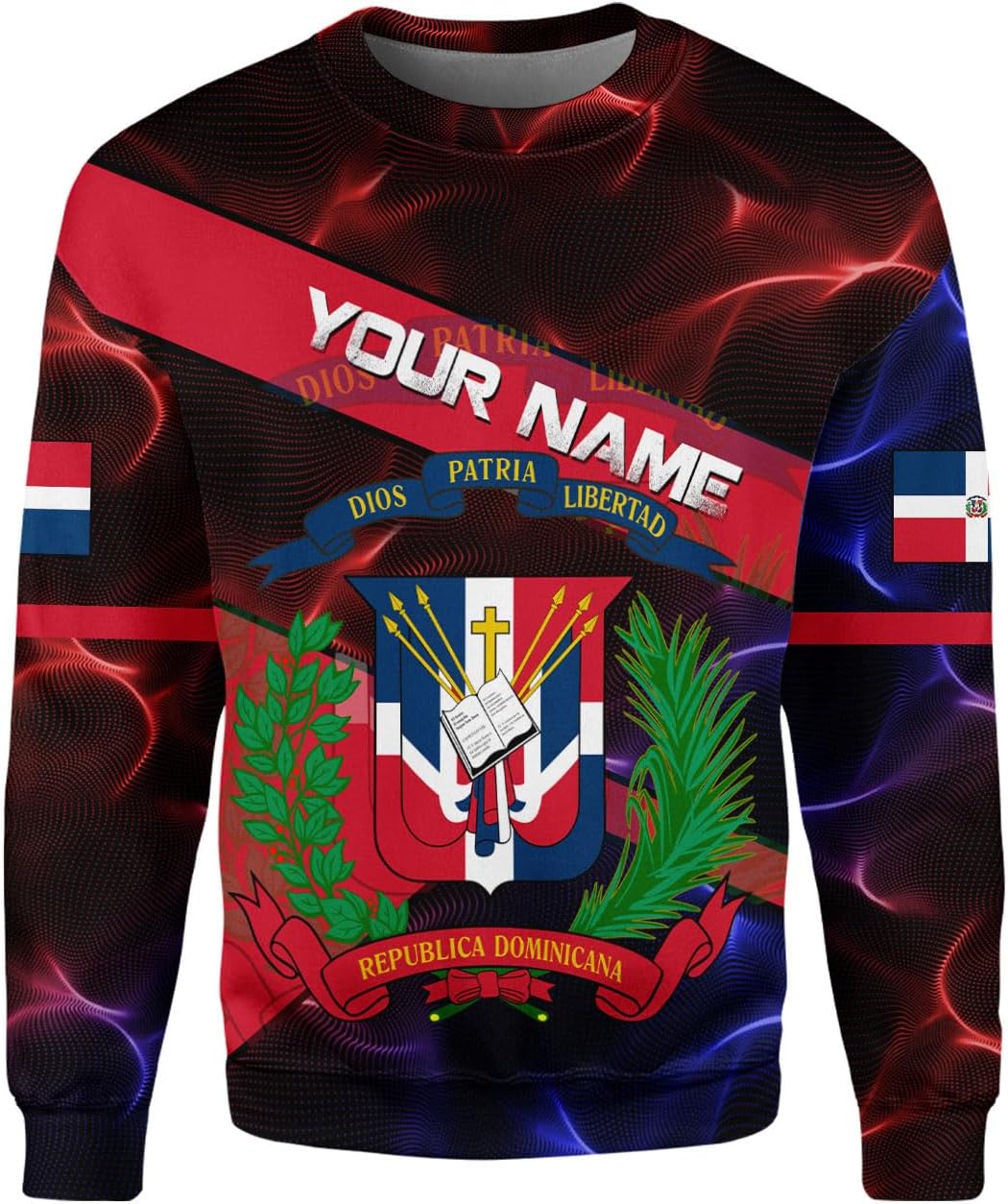 Ligthuy Personalized Dominican Shirt 3D, Dominican Republic Shirts, Dominican Flag Unisex Republica Dominicana Shirt S-5XL