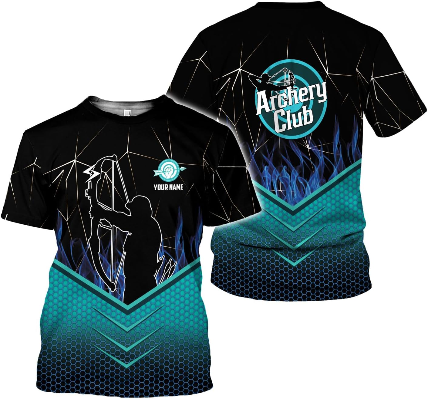 Artparel Personalized Archery Shirt 3D Archery Target Bow Archery Shirts for Men Women Archer Archery Lovers T-Shirt S-5XL