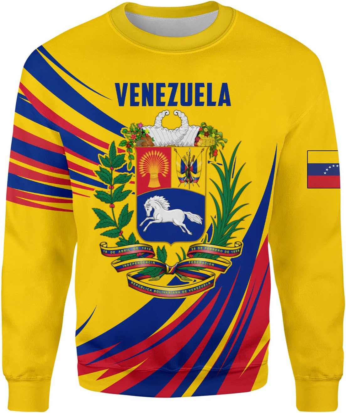 Royal Fight Personalized Coat of Arms Shirt with Venezuela Flag - Pride Shirts for Men & Women