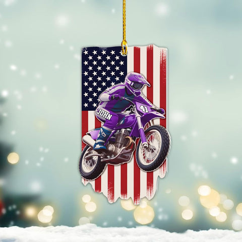 Personalized Dirt Bike Ornament, Motocross Christmas Ornament 2024, Dirt Bike Player Ornament, Dirt Bike Tree Decor, Dirt Bike Ornaments Gifts for Dirt Bike Lovers, Players (MTC14)