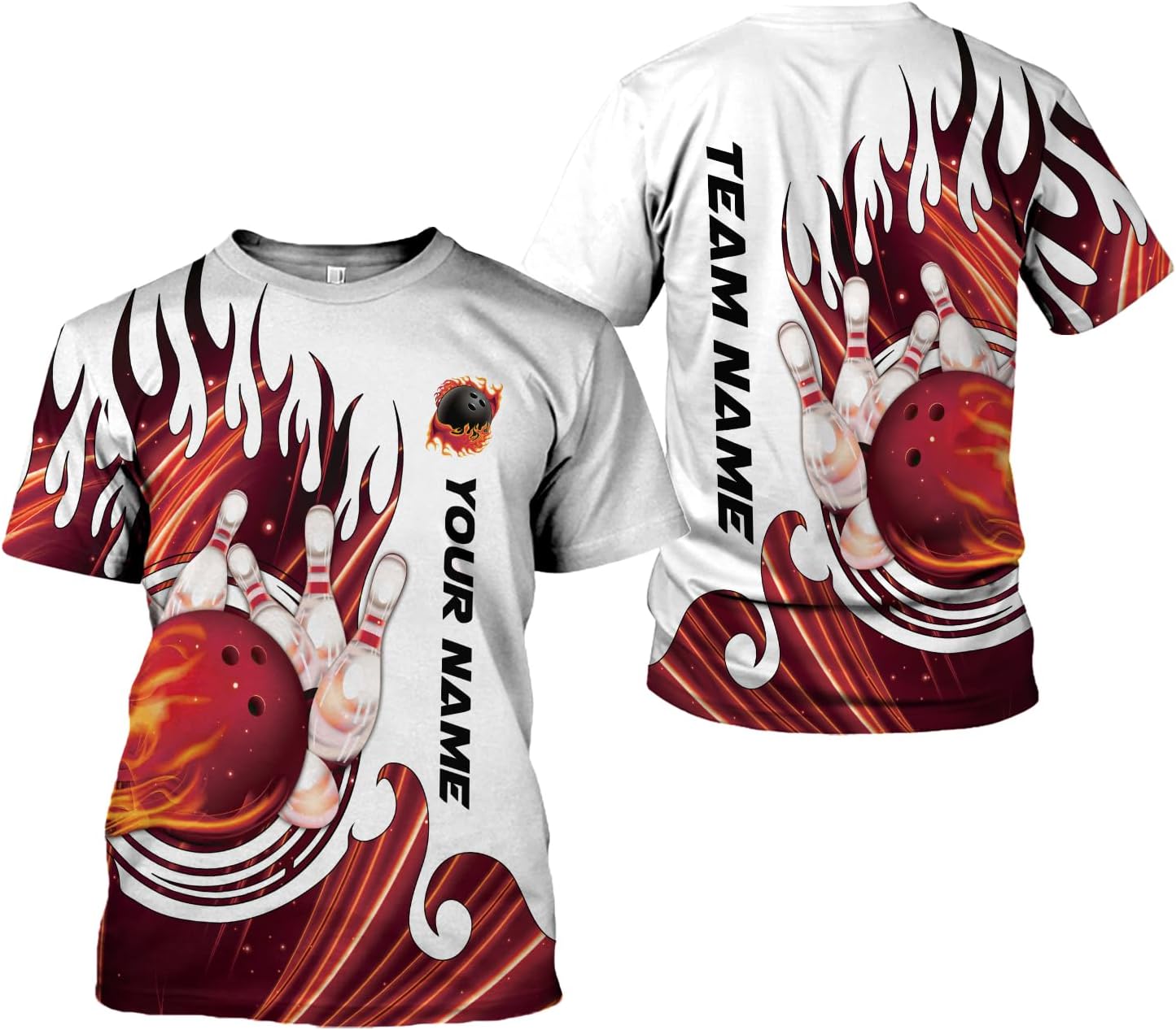 AOVL Custom Bowling Shirts for Men Bowling Shirts Bowling Shirts Unisex Bowling Jerseys for Men Custom Bowling Shirts for Men