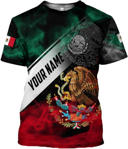Personalized Name Mexican Hoodie 3D, Customized Mexican Hoodies for Men, Unisex Mexico Hoodie, Mexico Hoodies for Men 1