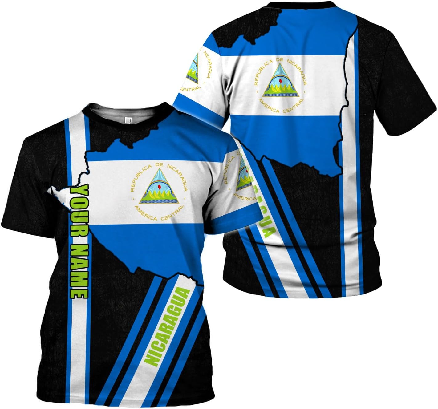 Personalized Nicaragua Shirt Custom Nicaragua Flag Lion Shirt for Men & Women Nicaraguan Camisas T-Shirt, Nicaragua Tshirt
