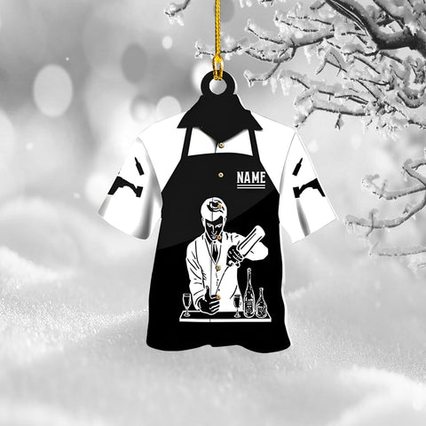 MAPrints Personalized Bartender Christmas Ornaments, Bartender Acrylic 2D Flat Ornament, Personalized Bartender Gift, Best Christmas Ornament 2024, Ornament Xmas Tree Hanging Decor Keepsake (BTD 8)