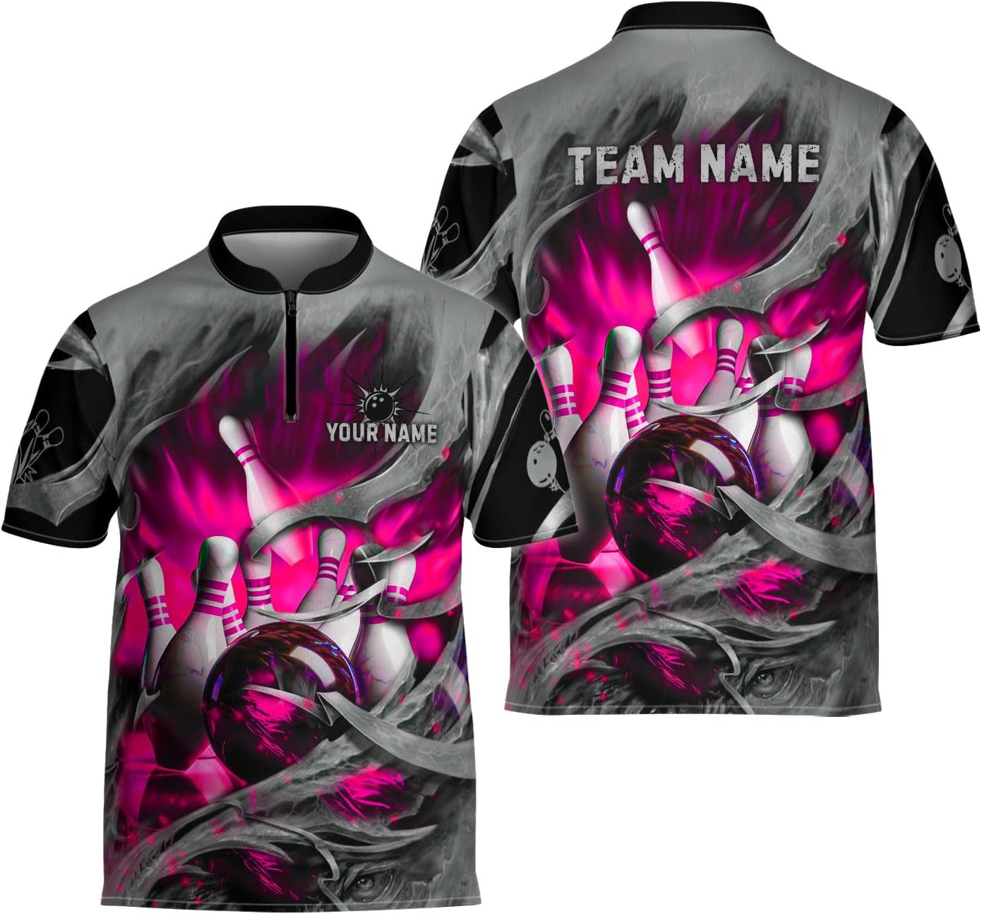 Mostprints Personalized Bowling Jersey 3D, Bowling Shirts for Team, Bowling Shirt Unisex for Men Women, Bowling Shirts for Men